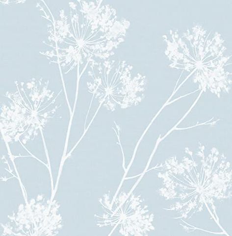 Botanical Peel And Stick Wallpaper, Clock Wallpaper, Drops Patterns, Botanical Wallpaper, Wallpaper Pattern, Burke Decor, Adhesive Wallpaper, Art Beautiful, Blue Wallpapers