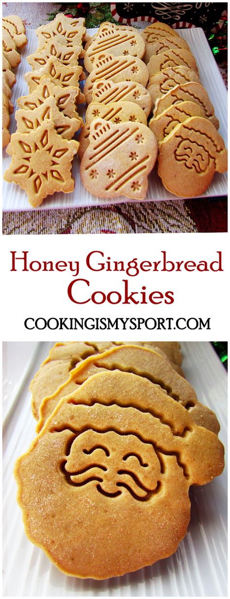 Cookies With Honey, Honey Gingerbread, Best Gingerbread Cookie Recipe, Healthy Gingerbread Cookies, Embossed Cookies, Vegan Gingerbread Cookies, Easy Gingerbread Cookies, Best Gingerbread Cookies, Xmas Cookie