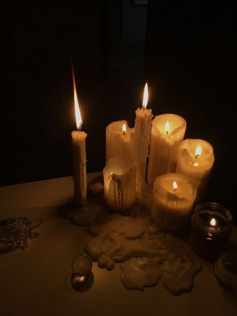 Candle Night Aesthetic, Candles Aesthetic Dark, Grunge Candle, Magic Rings, Arte Aesthetic, Candles Dark, Candle Obsession, Attraction Spell, Bring Back Lost Lover