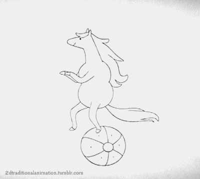 James Baxter Animation, Cool Animations Gif, Horse Gif, James Baxter, Space Unicorn, Traditional Animation, Principles Of Animation, Lumpy Space, Pencil Test