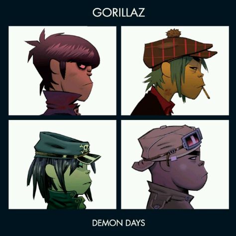 Gorillaz Gorillaz Albums, Gorillaz Demon Days, Russel Hobbs, Demon Days, Jamie Hewlett, Bloc Party, Gorillaz Art, Cool Album Covers, Dirty Harry