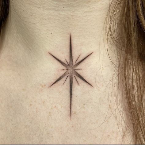 Star Elbow Tattoos For Women, Shaded Stars Tattoo, Shaded Star Tattoo, Six Pointed Star Tattoo, Dotted Shading Tattoo, Celestial Star Tattoo, Ornamental Star Tattoo, 6 Point Star Tattoo, Star Of Bethlehem Tattoo