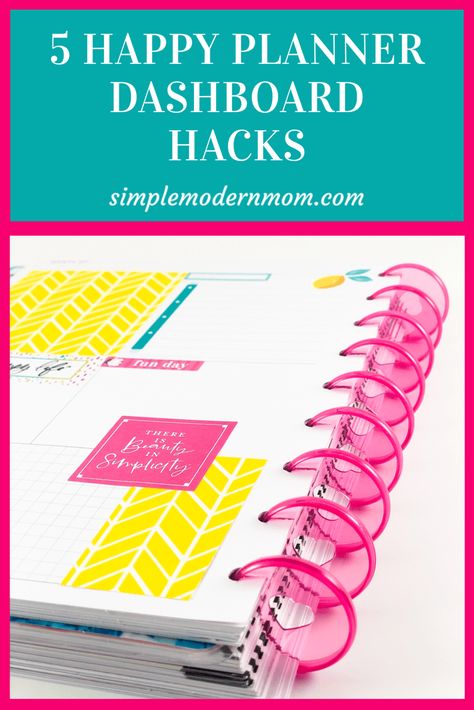 Happy Planner For Work, Diy Happy Planner Hacks, Planner Hacks, Happy Planner Hacks, Cricut Happy Planner, Happy Planner Dashboard Layout Ideas, Big Happy Planner Dashboard Layout Ideas, Dashboard Layout Happy Planner Ideas, Happy Planner Layout Dashboard