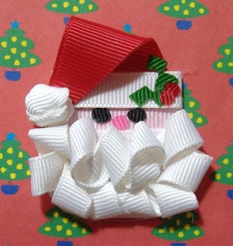 Ribbon Hair Clip, Ribbon Sculptures, Ribbon Sculpture, Christmas Hair Bows, Bow Headband Hairstyles, Gift Toppers, Ribbon Art, Boutique Hair Bows, Christmas Hair