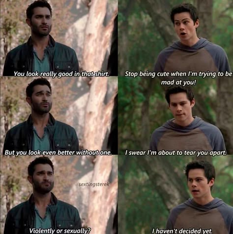 Stiles X Derek, Derek And Stiles, Teen Wolf Fan Art, Stiles Derek, Stiles And Derek, Wolf Meme, Derek X Stiles, Teen Wolf Scenes, Derek Stiles