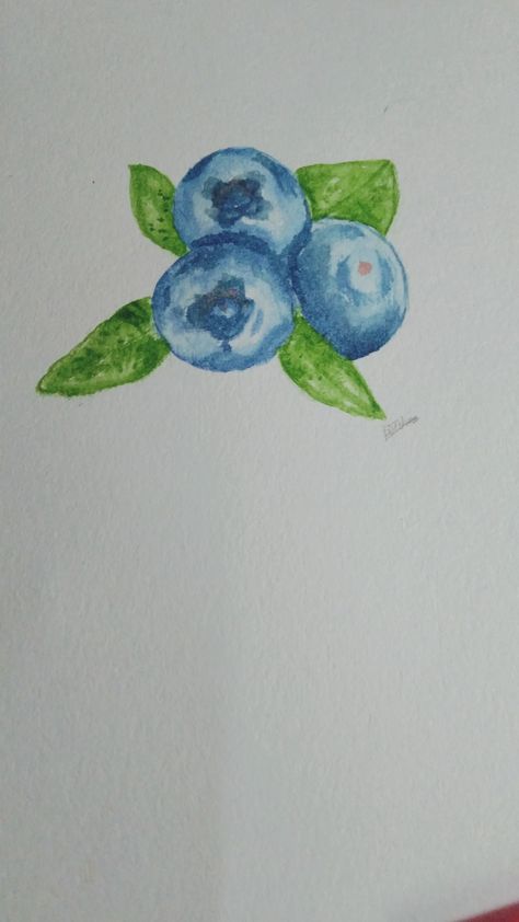 Blueberry Painting, Watercolor Blueberries, Painting Acrylic Easy, Landscape Painting Ideas, Easy Acrylic Painting Ideas, Series Painting, Acrylic Painting Ideas, Easy Acrylic Painting, Acrylic Landscape