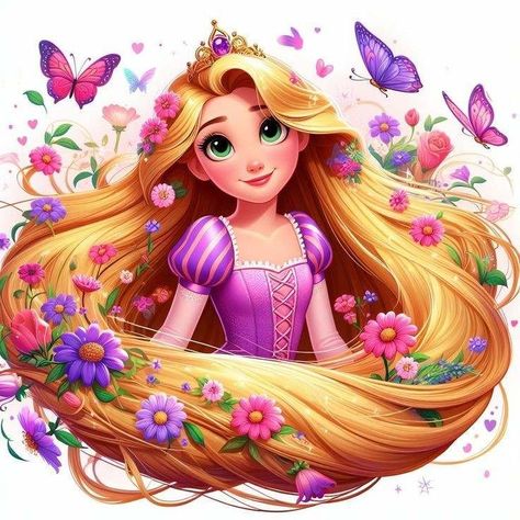 Disney Princess Images Rapunzel, Rapunzel Cake Topper, Rapunzel Art, Disney Princess Png, Bolo Rapunzel, Rapunzel Cake, Disney Png, Rapunzel Birthday Party, Rapunzel Disney