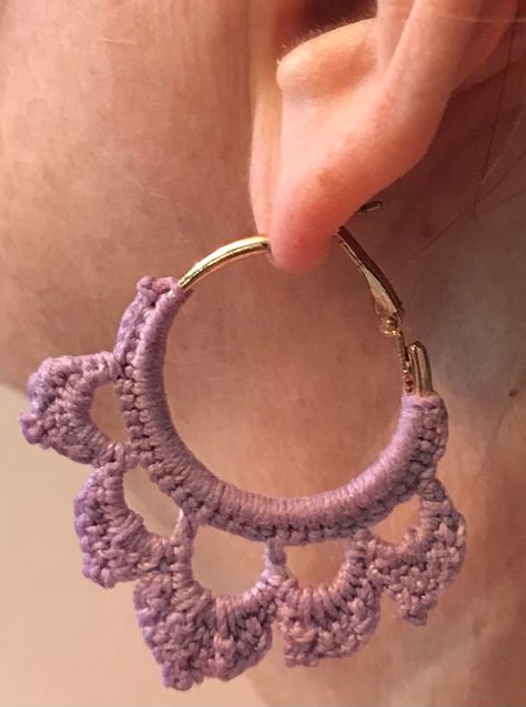 Wow picks! Personalized Five Scallops Crochet Hoop Earrings at $13.49 Choose your wows. 🐕 #HoopEarrings #CrochetEarrings #EarringsForWomen #CrochetJewelry #BlueEarrings #BohoEarrings #BohemianEarrings #GiftForBridesmaid #AnniversaryGift #HandmadeEarrings Crochet Hoop Earrings, Crochet Hoop, Crochet Kimono, Bohemian Beauty, Aqua Earrings, Crochet Jewelry Patterns, Crochet Cord, Earrings Ideas, Crochet Work