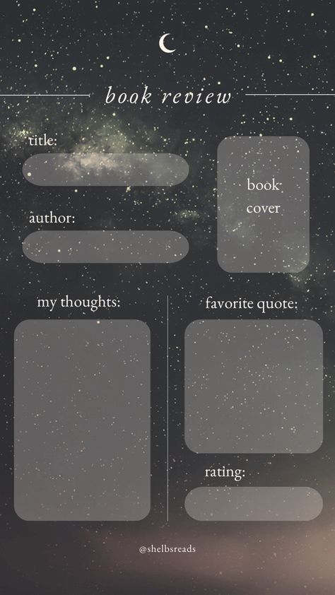 Aesthetic Book Review, Reviews Template Instagram, Astrology Aesthetic, Bookstagram Posts, Book Review Journal, Book Review Template, Review Template, Moon Astrology, Book Reading Journal