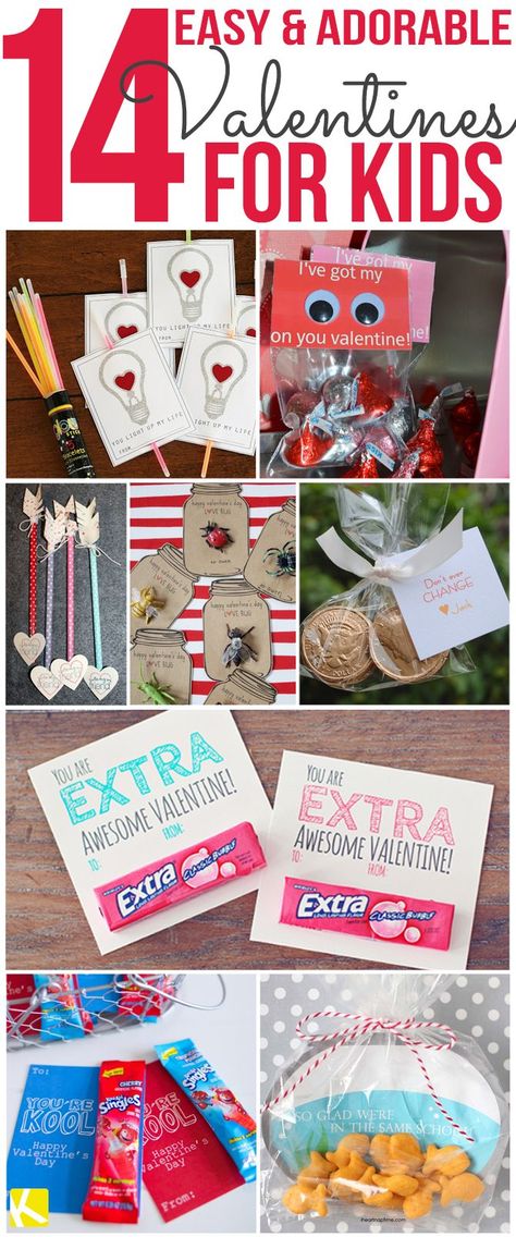 14 Easy and Adorable Valentines for Kids Valentine's Day Gifts For Kids, Homeroom Mom, Glow Stick Valentine, Simple Valentines Gifts, Valentines Diy Kids, School Valentines, Valentine Recipes, Valentine's Day Crafts, Printable Valentines Day Cards