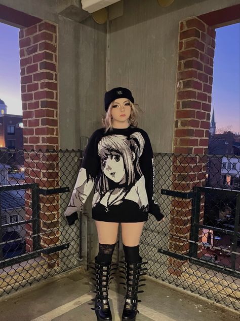 Emo Aesthetic Outfit Plus Size, Plus Size Kawaii Outfits, Curvy Goth Outfit, Demonia Boots Outfit, Plus Size Emo Outfits, Goth Concert Outfit, Plus Size Goth Fashion, Pink Alt, Platform Outfit