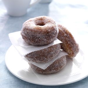 Swedish Doughnuts Recipe from Taste of Home -- shared by Lisa Bates of Dunham, Quebec Scandinavian Desserts, Doughnuts Recipe, Glazed Doughnuts, Scandinavian Food, Doughnut Recipe, Swedish Recipes, Sweet Roll, Donut Recipes, Breakfast Treats