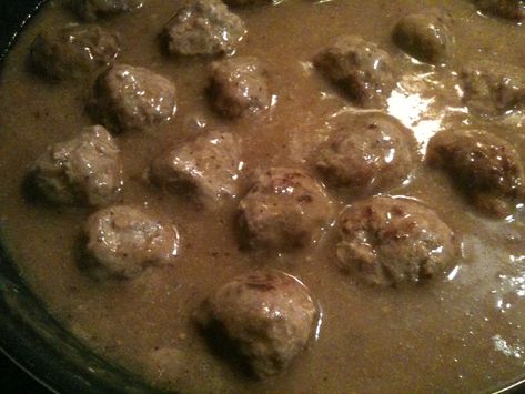 Norwegian Meatballs Norwegian Krumkake, Holiday Recipes Christmas Appetizers, Norwegian Meatballs, Norwegian Cookies, Facebook Status Update, Christmas Main Dishes, Nordic Recipe, Meatballs And Gravy, Around The World Food