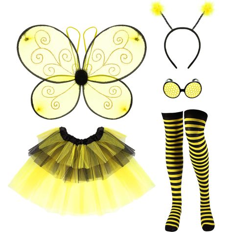 Homemade Bee Headband, Bubble Bee Dress, Cheap Novelty Plastic Costume Accessories, First Bee Day Party Dress, Queen Bee Costume Miraculous, Bee Women Costume, Bee Headband, Bee Glasses, Antenna Headband