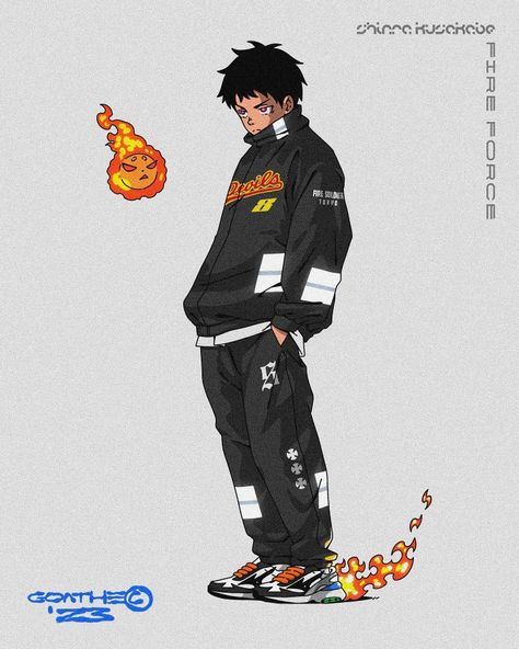 Anime Character In Streetwear, Naruto Streetwear Art, Street Wear Character Design, Streetwear Character Design, Streetwear Fashion Drawing, Anime Streetwear Art, Anime Fits, Bd Design, Streetwear Art