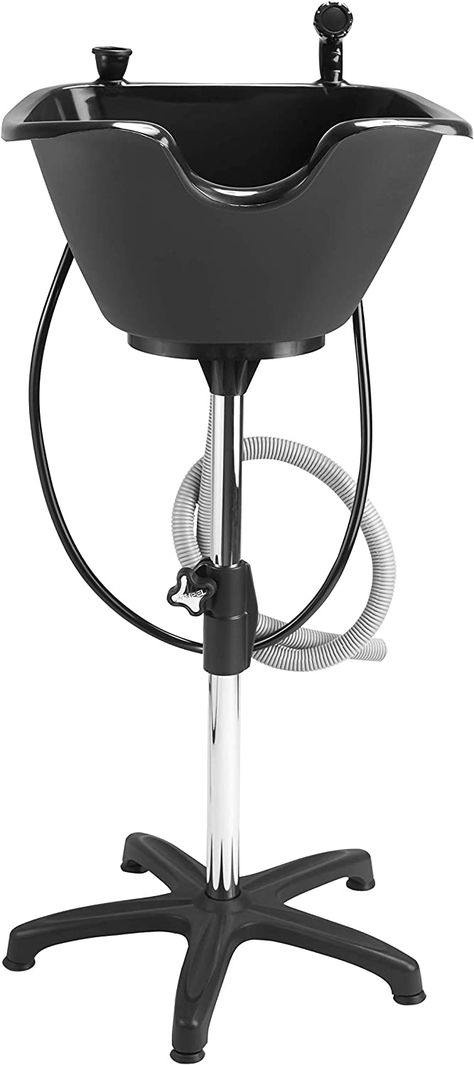 Dompel washing unit, portable shampoo basin, includes drain hose and Faucet with hose, adjustable height, light supports, Model: Facile 1890, Touch On Faucets - Amazon Canada Hair Washing Sink, Portable Shampoo Bowl, Salon Sink, Shampoo Bowls Salon, Washing Basin, Salon Shampoo, Salon Suites Decor, Shampoo Bowl, Shampoo Bowls