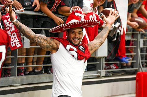 Arizona Cardinals on Twitter: "ready for a fiesta 🎉 https://t.co/PIguzq4sYD" / Twitter Arizona Cardinals, Street Outfit, King James, Football Team, Cardinals, Rainy Day, A Good Man, Arizona, Nfl