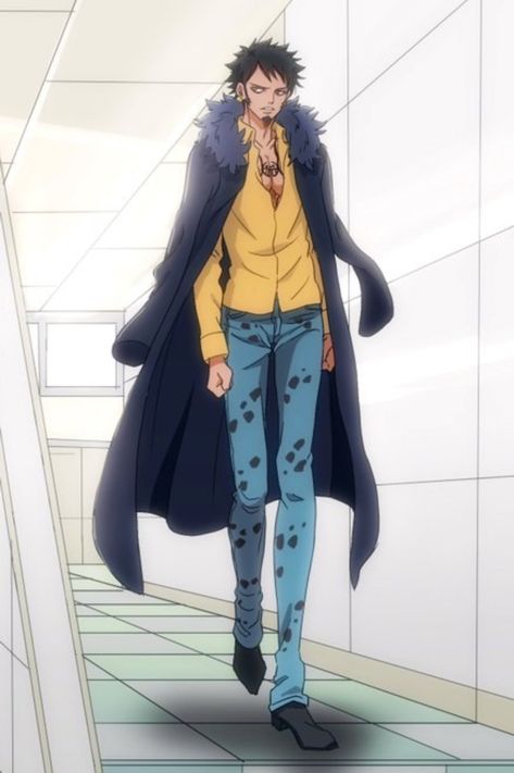 Trafalgar Law Full Body Picture, Trafagal D. Water Law, Trafalgar Law Outfit, Trafalgar Law Wallpapers, Trafalgar D Water Law, Heart Pirates, The Good Son, One Piece Cosplay, Trafalgar Law