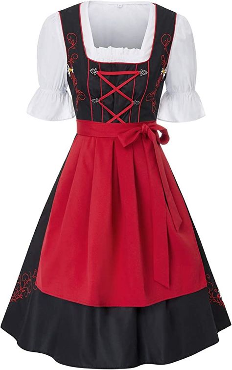 Oktoberfest Costume Women, Apron Embroidery, Lederhosen Women, Oktoberfest Costume, Cheap Halloween Costumes, German Dress, Halloween Costumes For Women, Dirndl Blouse, Beer Girl