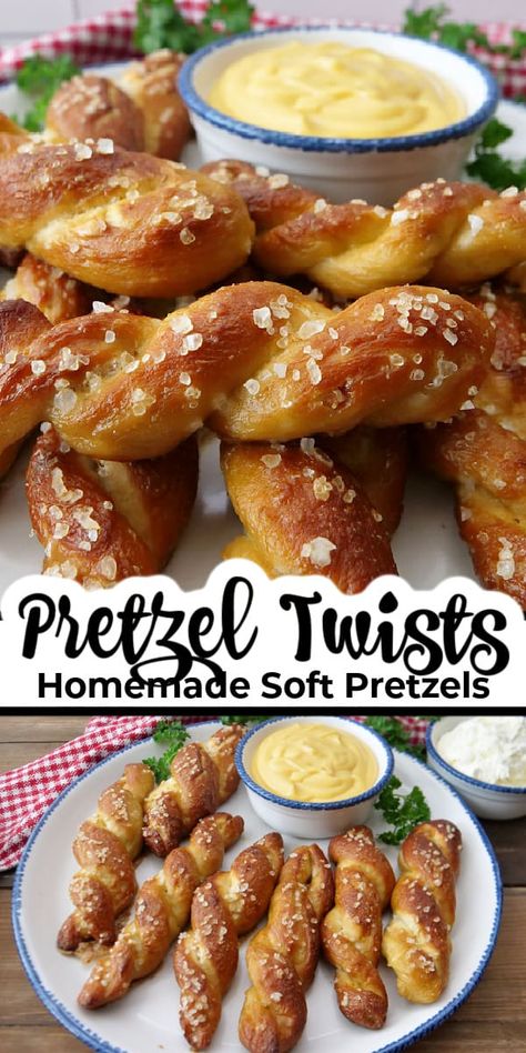 Quick Soft Pretzel Recipe, Baked Pretzels Soft, Easy At Home Appetizers, Easy Salty Snacks Homemade, Sonic Pretzel Twist Recipe, Home Made Pretzels Easy, Kid Cooking Recipes Easy, Home Made Soft Pretzels, Easy Pretzel Recipe