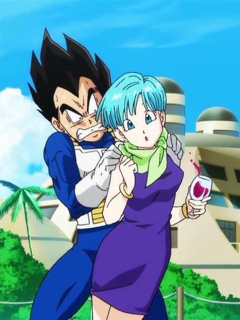 DBZ battle of the gods - Vegeta & Bulma Two Anime Characters, Bulma And Vegeta, King Vegeta, Toriyama Art, Goku Y Vegeta, Vegeta And Bulma, Top Anime, Anime Dragon Ball Goku, Dragon Balls