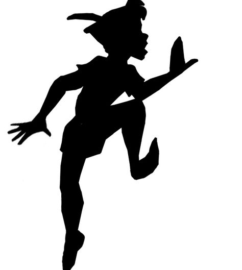 Disney Button Art, Peter Pan Bedroom, King Silhouette, Peter Pan Shadow, Peter Pan Silhouette, Craft Animals, Peter Pan Tattoo, Silhouette Disney, Shadow Tattoo