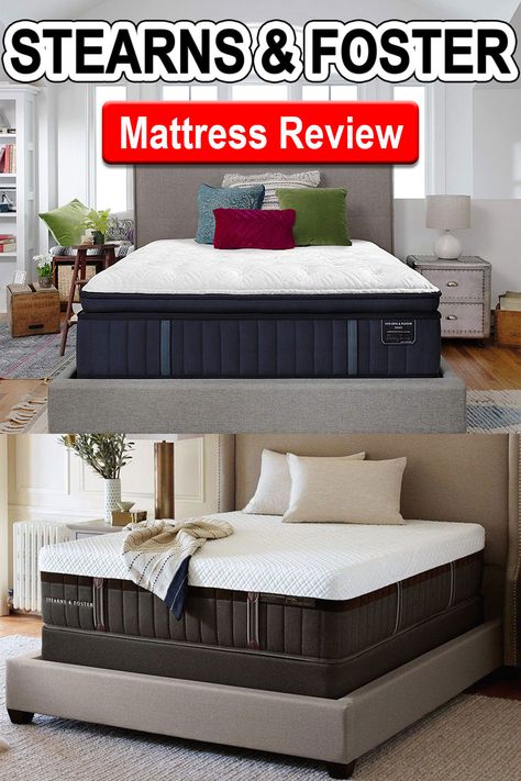 Stearns & Foster Mattress Review Sterns And Foster Mattress, Stearns And Foster Mattress, Makeup Glasses, Sleep Guide, Nest Bed, Plush Mattress, Mattresses Reviews, Mattress In A Box, Side Sleeper