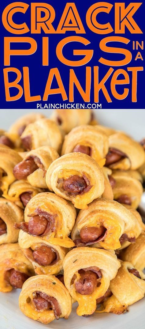 Football Friday, Plain Chicken, Tailgating Recipes, Tailgate Food, Pigs In A Blanket, Oh My Goodness, Football Food, Super Bowl Food, Finger Food Appetizers