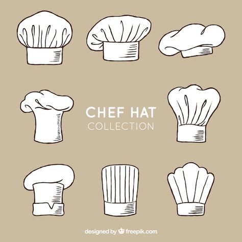 Chef Illustration Art, Remi Tattoo, Chef Hat Tattoo, Chef Hat Illustration, Chef Hat Drawing, Chef Drawing, Chef Decorations, Chef Illustration, Free Business Logo