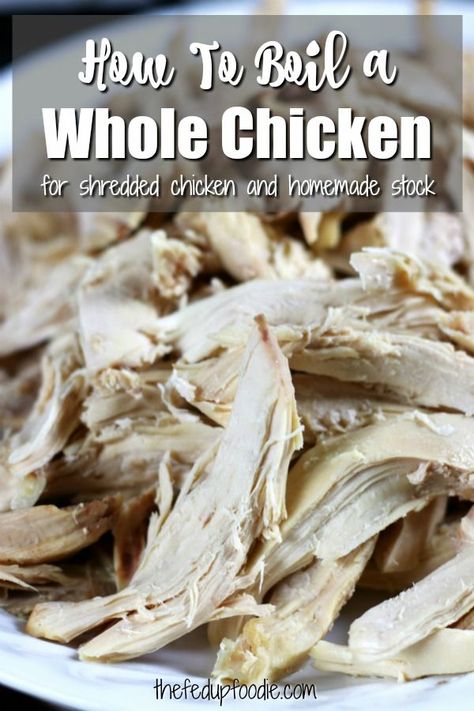 Boil A Whole Chicken, Boil Whole Chicken, Crockpot Whole Chicken, Chicken Gumbo Soup, Make Chicken Broth, Boiled Chicken Recipes, Homemade Broth, Flexitarian Recipes, Cranberry Chicken Salad