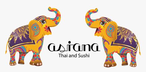 Elephant Logo Design, Newport Aquarium, Elephant Png, Sushi Boat, Spicy Tuna Roll, Sushi Menu, Thai Elephant, Buddhist Art Drawing, Elephant Colour