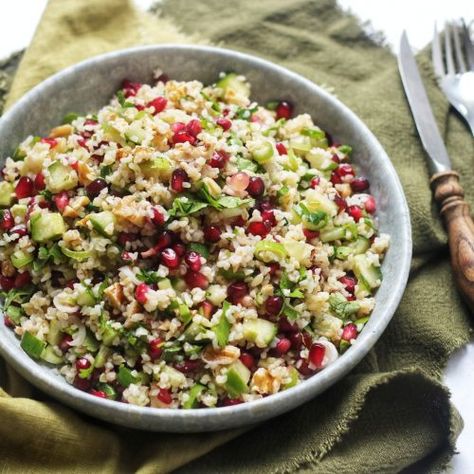 Bulgar Wheat Salad, Bulgur Wheat Recipes, Wheat Salad, Bulgur Recipes, Bulgar Wheat, Bulgur Wheat, Bulgur Salad, Wheat Recipes, Pomegranate Salad