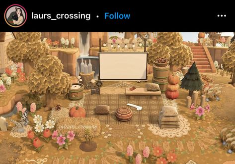 Acnh Campfire Ideas, Acnh Farmcore, Acnh Autumn, Farm Town, Fall Cottagecore, Fall Carnival, Acnh Cottagecore, Animal Crossing Qr Codes Clothes, Animal Crossing Wild World