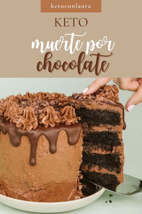 ¡Aprende a elaborar este postre en su versión más keto! Un sueño hecho tarta 😍🥧 CORRE A VERLA para encontrar los ingredientes y el paso a paso... Además puedes descargar GRATIS mi guía "MIS KETO DULCES FAVORITOS" y seguirme en INSTAGRAM: @keto_con_laura ❤️ // keto, dieta cetogénica, recetas dulces keto, postres sin azúcar, recetas dulces sin azúcar, recetas sin gluten, ideas keto, recetas lowcarb, cetosis, ideas de comidas keto, postres para diabéticos // Postres Keto, Pan Keto, Postre Keto, Chocolate Torte, Keto Cake, Recetas Keto, Chocolate Heaven, Best Chocolate, Sin Gluten