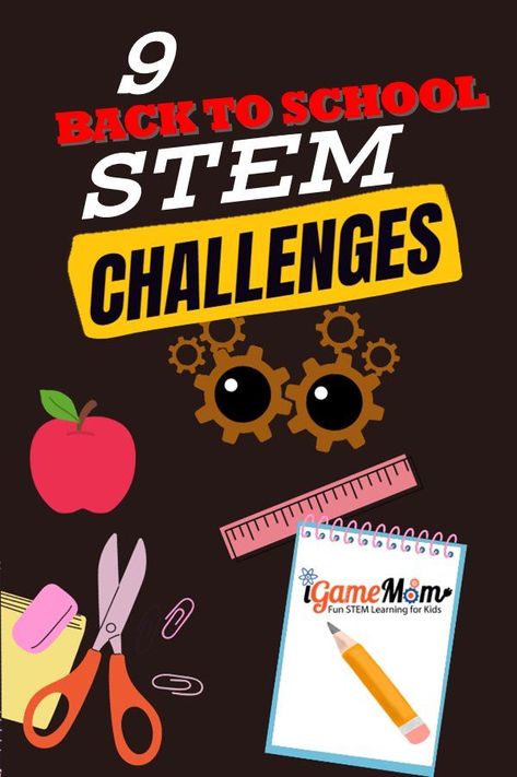 Back to school STEM challenges, fun ice breaker activities for students working as teams, with easy materials like pencils, rubber bands, paper. Learn engineering design process, physics while playing. Ice Breaker Activities, Back To School Stem, Steam Activity, High School Science Teacher, Middle School Science Experiments, Preschool Stem, Teaching Stem, Activities For Students, Engineering Design Process