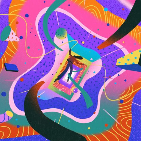 Swipe right to see animated sequence by the @finalfrontier.tv team! So proud of being a small part of this amazing ‘FOREVER BOLD’ campaign for @clioawards Created and produced by the amazing @finalfrontier.tv Directed by the one and only @ralph.karam 💙🧡💜💚🩷 #animation #animatedart #illustration #animatedillustration #movingimage #finalfrontier Grainy Illustration, Yukai Du, Dreamy Illustration, Pattern Animation, Small Illustrations, Bold Illustration, Space Animation, Fire Design, Abstract Graphic Design