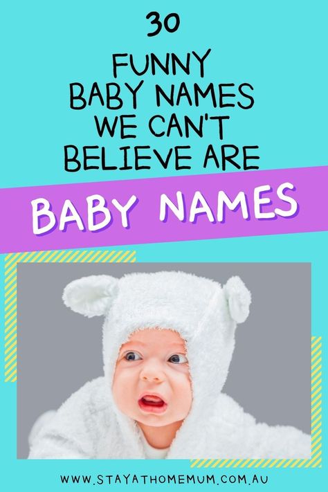 For wanting to be inventive in their bub’s baby names, sometimes, parents can go beyond creative to just plain crazy. Funny Baby Names, Worst Baby Names, Stay At Home Mum, Funny Baby, Crazy Kids, Stay At Home, Parenting Advice, Parenting Tips, Funny Babies