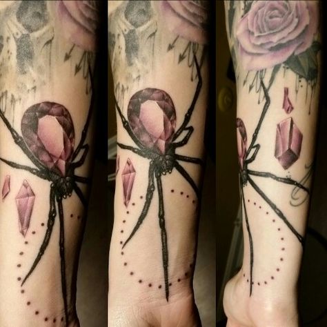 jewel spider Jeweled Spider, Flesh Tattoo, Crystal Spider, Gem Tattoo, Jewel Tattoo, Insect Tattoo, Raven Tattoo, Spider Tattoo, Bff Tattoos