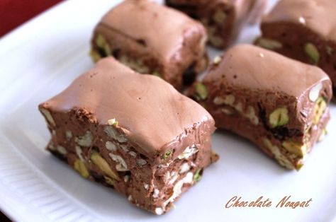 Nougat Cake, Nougat Recipe, Dried Cherries, Homemade Caramel, Best Candy, Toasted Almonds, Fun Baking Recipes, Best Chocolate, Food Reviews