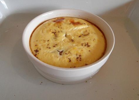 Baked Pear Custard for Toddlers Microwave Custard Recipe, Microwave Custard, Pear Custard, Baked Custard Recipe, Baked Pear, Baking With Toddlers, Microwave Baking, Custard Recipe, Baked Custard