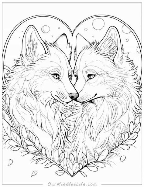 Printable Wolf Coloring Pages, Adults Coloring Pages, Wolf Coloring Pages Free Printable, Cool Wolf Drawings, Wolf Coloring Pages, Majestic Wolf, Adult Colouring Printables, Farm Animal Coloring Pages, Muster Tattoos