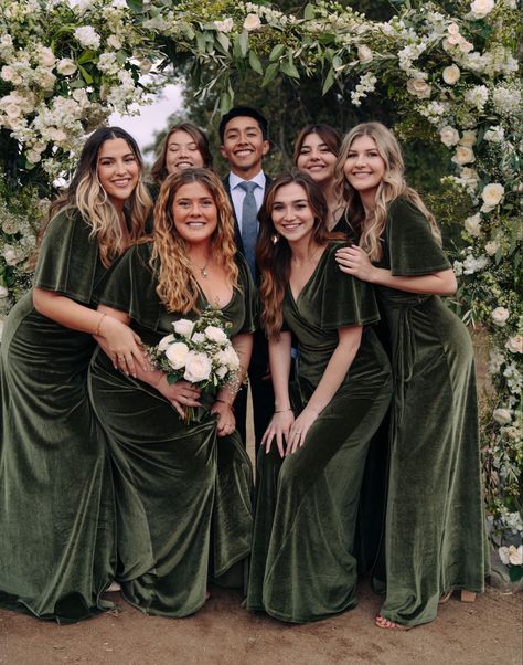 Moss Green Velvet Dress, Olive Green Velour Dress, Velvet Bridesmaid Dresses Green, Olive Velvet Bridesmaid Dresses, Velvet Green Bridesmaid Dresses, Green Velvet Bridesmaid Dresses, Olive Green Velvet Dress, Olive Bridesmaid Dresses, Olive Green Bridesmaid Dresses