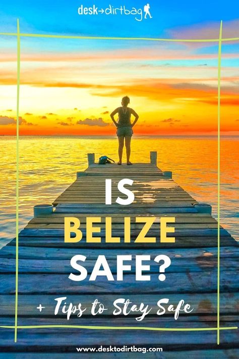 Is Belize Safe? This oft-overlooked country in Central America is one of the most accessible and interesting countries in the region, but many don't know much about the place. Here is your guide to travel safety in Belize, things to look out for, and tips to stay safe!  #belize #centralamerica #travel #safety Read Is Belize Safe? Tips and Insight on Safety in Belize from Desk to Dirtbag The Great Blue Hole, Belize Honeymoon, One Week Itinerary, Great Blue Hole, Central America Destinations, Travel Caribbean, Few Highlights, Belize Vacations, Caye Caulker