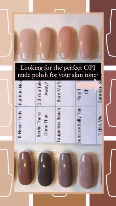 Neutral Nails For Tan Skin, Opi Fall Neutral Colors, Opi Neutral Nail Polish Shades, Opi Yank My Doodle, Crème Colored Nails, Opi Staying Neutral, Opi Tan Nail Polish, Oat Milk Nails Opi, Opi Beige Nail Polish