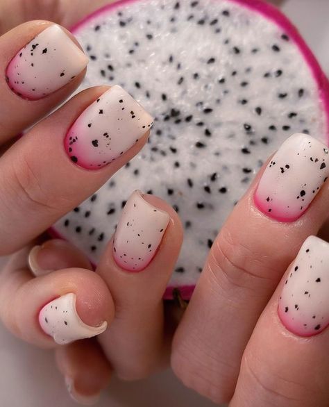 Fruit Nail Designs, Fruit Nail Art, Funky Nails, Minimalist Nails, Chic Nails, Nail Manicure, Swag Nails, Simple Nails, Beauty Nails