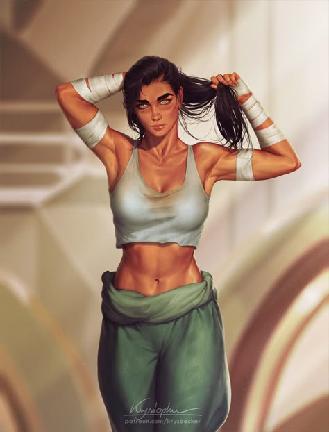 Bending Metal, Legends Of Korra, Avatar Studios, Avatar Kyoshi, Korra Avatar, Avatar Series, Avatar Korra, Practice Outfits, Avatar Characters