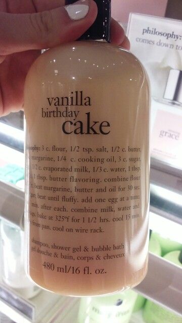 Cake Scented Shower Routine, How To Smell Like Cake, Shower Products Aesthetic, Philosophy Vanilla, Vanilla Birthday Cake, Shower Products, Home Smell, Body Hygiene, Vanilla Scent