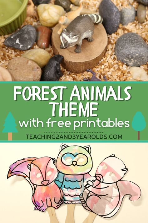 Creating a forest animals theme encourage our toddlers and preschoolers to become engaged in lots of hands-on activities. There are multiple sets of printables provided, too, that can be used in the classroom or homeschool. Forest Animals Preschool Crafts, Animals Preschool Crafts, Playdough Learning Activities, November Crafts Preschool, Forest Animals Preschool, Forest Animal Crafts, Forest Preschool, Forest Animals Theme, Animals Preschool