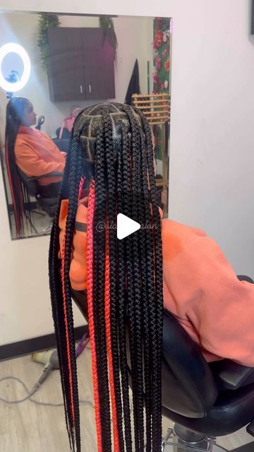 Braids by lanna on Instagram: "😍😍large knotless with pop of pink #viral#knotlessnyc#knotlessny#longislandbraider#braids#knotless#libraids#longislandbraids#hairstyles#beads#knotlessbraids#stitchbraids#nycbraids#houstonknotless#fulanibraids#cornrows#heartbraids#tribalbraids#hair#nycknotless #hair#boxbraids#atlknotless#wigs#ponytails#braidstyles#straightbacks#explorepage#reels#nycstylist#goddessbraids" Large Knotless With Beads, Large Knotless Braids With Beads, Hairstyles Beads, Pink Knotless Braids, Large Knotless, Braids Knotless, Quick Braids, Braids With Beads, Twin Comforter