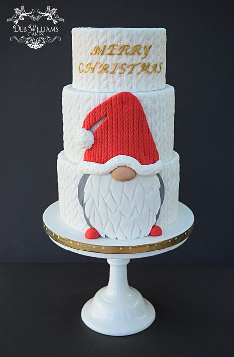 Gonk Cake Ideas, Gonk Christmas Cake, Gonk Cake, Gnome Cake Ideas, Christmas Cake Designs Awesome, Gnome Birthday Cake, Gnome Cakes, Gnome Cake, Texture Cake